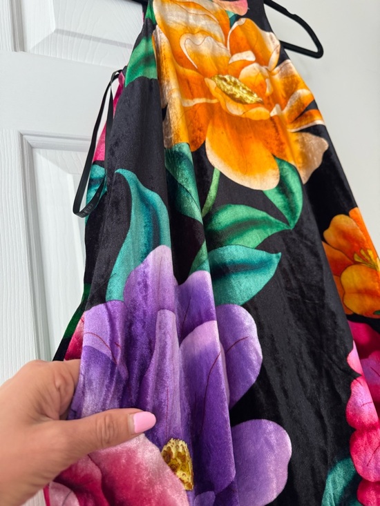 Farm Rio Halter Flowy Velvet Maxi Dress - Picture 7 of 14